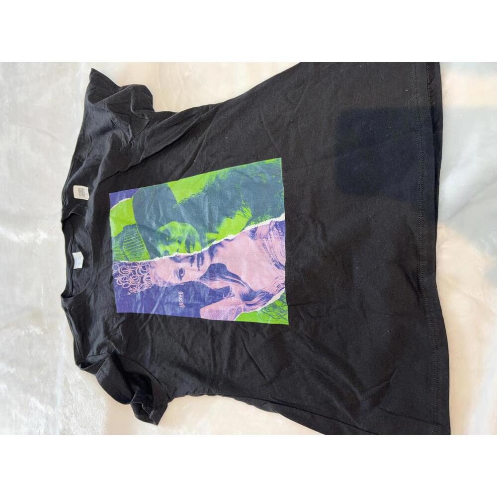 Port & Company Black Graphic T-Shirt Size Large